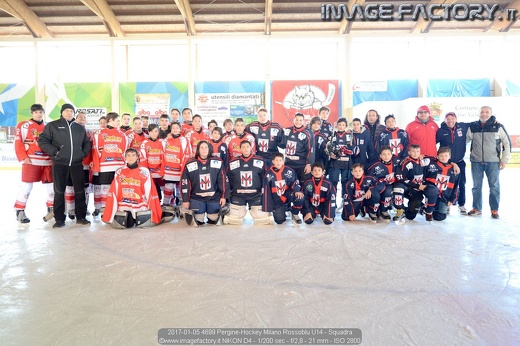2017-01-05 4699 Pergine-Hockey Milano Rossoblu U14 - Squadra